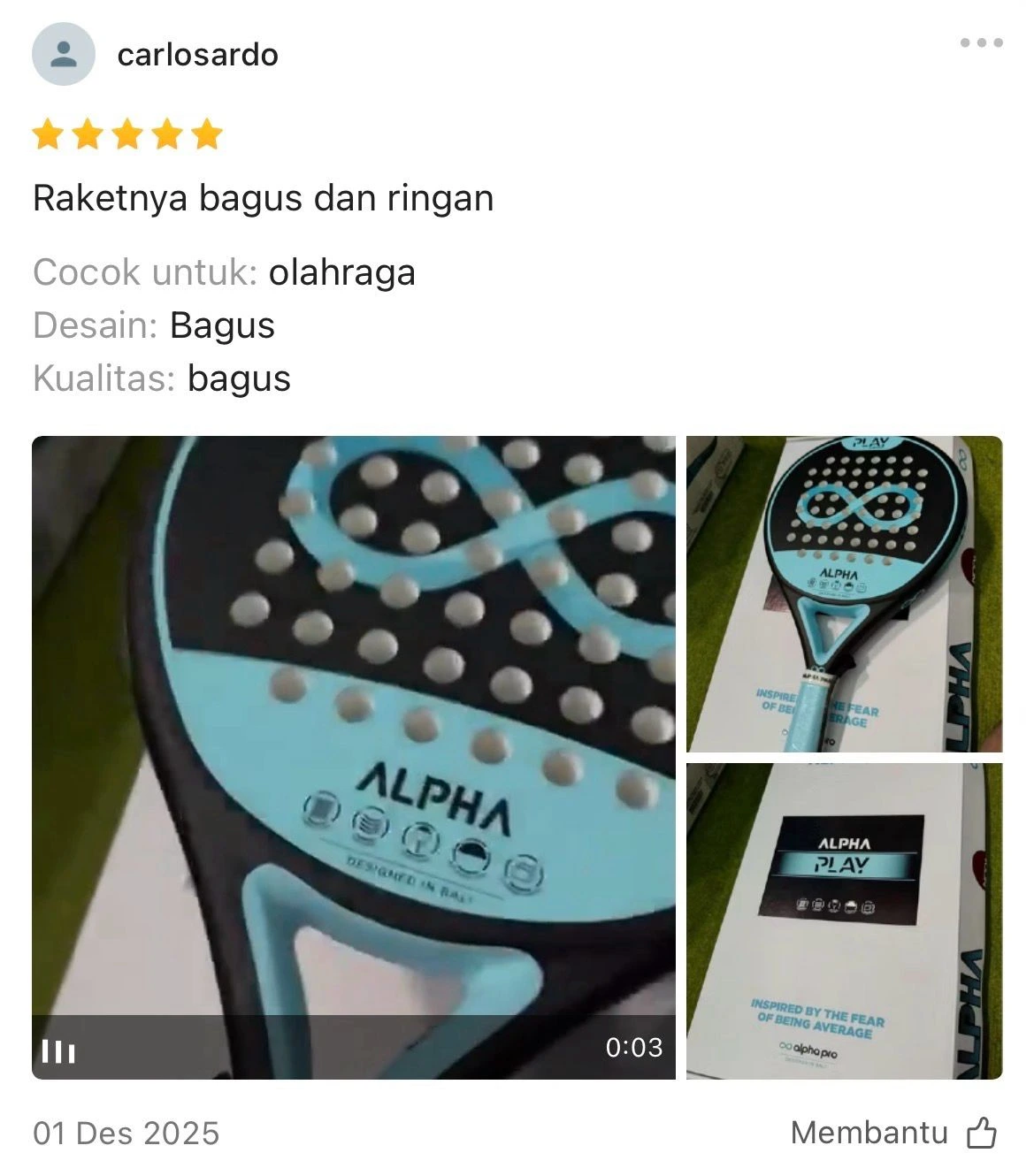 Shopee Review NoraPadel