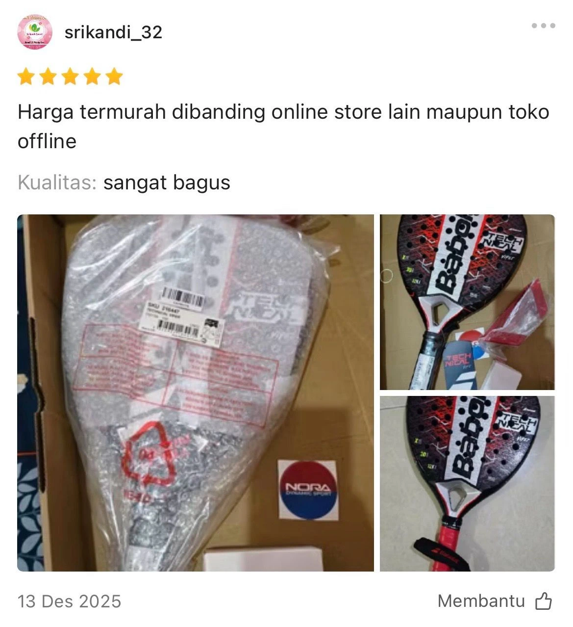 Shopee Review NoraPadel